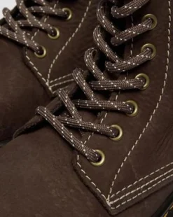 Junior - 1460 Tumbled Nubuck-støvler in Mørkebrun