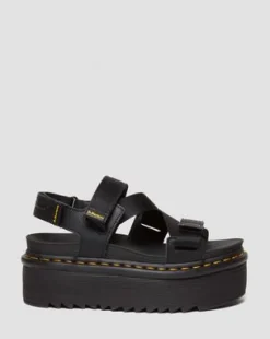 Kimber II Logo Webbing-sandaler in Sort