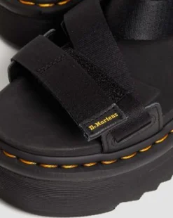 Kimber II Logo Webbing-sandaler in Sort