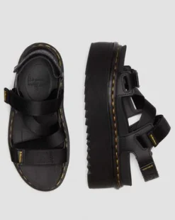 Kimber II Logo Webbing-sandaler in Sort