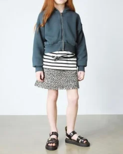 Klaire Coated Glitter-sandaler med velcrorem til unge in Black
