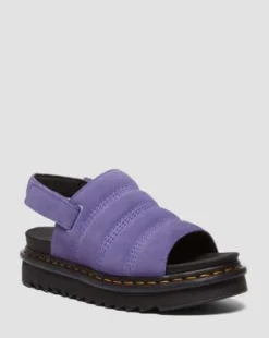 Kole-sandaler i ruskind in Lilla