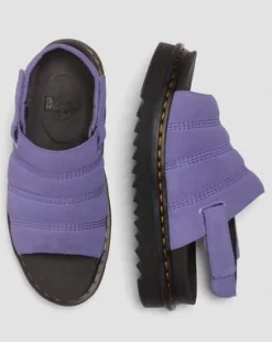Kole-sandaler i ruskind in Lilla