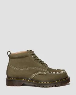 Lowell Chukka Moc Toe-ankelstøvler i Nubuck-læder in Olivenfarvet Grøn