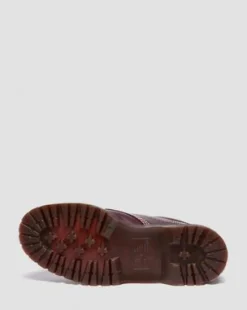Lowell Moc Toe-lædersko in Kirsebærrød