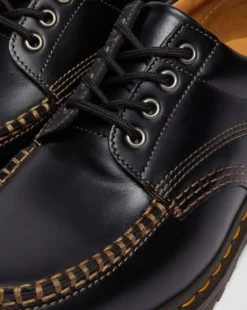 Lowell Moc Toe-lædersko in Sort