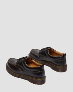 Lowell Moc Toe-lædersko in Sort