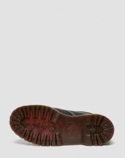 Lowell Moc Toe-sko i Wild Grain-læder in Sort