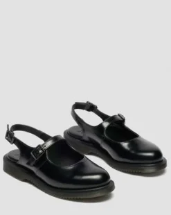 Madaline Mary Jane Sling Back-sko i Smooth læder in Sort