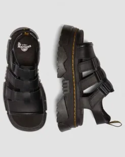 Mattson-sandaler med 3 remme in Sort