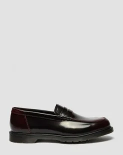 Mayfare-loafers i Rub Off-læder in Kirsebærrød