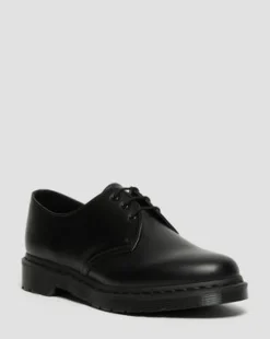 1461 Mono Oxford-sko i Smooth læder in Sort