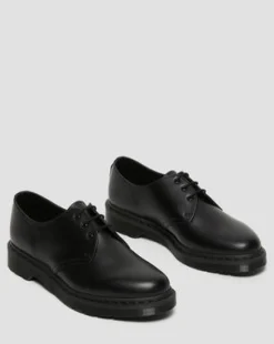 1461 Mono Oxford-sko i Smooth læder in Sort