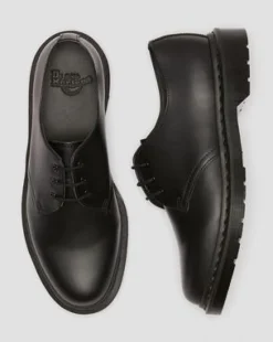 1461 Mono Oxford-sko i Smooth læder in Sort