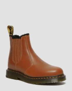 2976 Pascal DM's Wintergrip Chelsea Støvler I Læder in Gyldenbrun