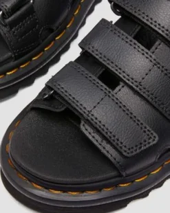Raine Slide-sandaler i Athena-læder in Sort