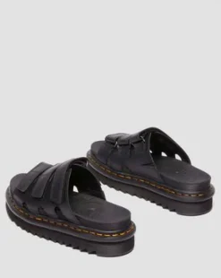 Raine Slide-sandaler i Athena-læder in Sort