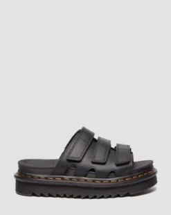 Raine Slide-sandaler i Athena-læder in Sort