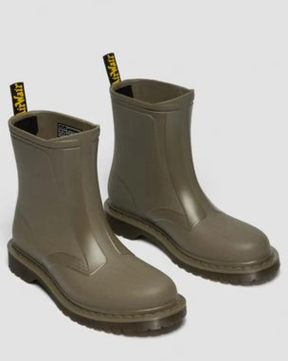 1460 Rain-støvler in Olivenfarvet Grøn