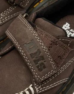 Småbørn - Raffe Tumbled Nubuck-sko med rem in Mørkebrun