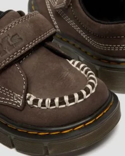 Småbørn - Raffe Tumbled Nubuck-sko med rem in Mørkebrun