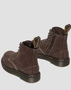 Småbørn - 1460 Tumbled Nubuck-støvler in Mørkebrun