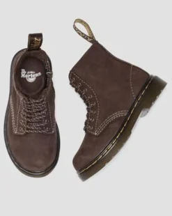 Småbørn - 1460 Tumbled Nubuck-støvler in Mørkebrun