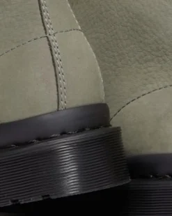 1460-snørestøvler i Milled Nubuck-læder in Nickel Grey