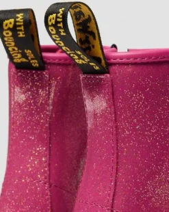 1460-STØVLER I LAKLÆDER MED GLITTER TIL UNGE in Pink, Sølvfarvet & Guldfarvet