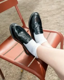 Temara-loafers i Polished Smooth-læder in Sort