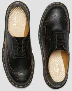 Vintage 3989 Brogue-sko i Quilon-læder in Sort