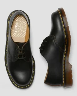 Vintage 1461 Oxford-sko i Quilon-læder in Sort