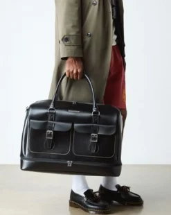 Weekender-tasker i Smooth Læder in Sort
