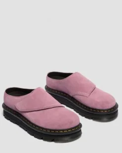 Zebzag Anywair-mules med platform i ruskind in Pudderrosa