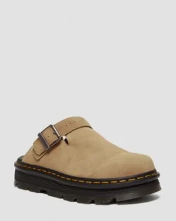 Zebzag Casual Slingback Platform-mules i ruskind in Cámel