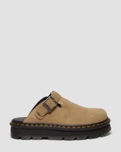 Zebzag Casual Slingback Platform-mules i ruskind in Cámel
