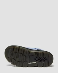 Zebzag Casual Slingback Platform-mules i ruskind in Kornblomstblå