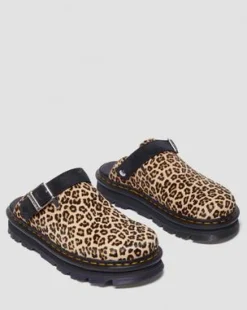 Zebzag Casual Slingback Platform-mules i ruskind in Lysebrun