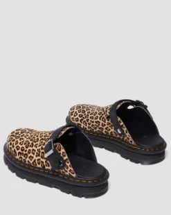 Zebzag Casual Slingback Platform-mules i ruskind in Lysebrun