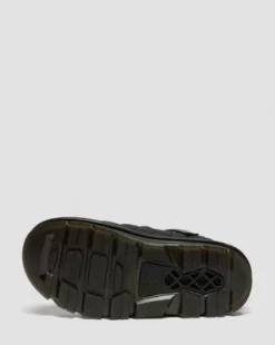 Zebzag quiltede canvas-mules med platform in Sort