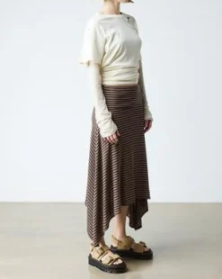 Zebzag-sandaler i ruskind in Cámel